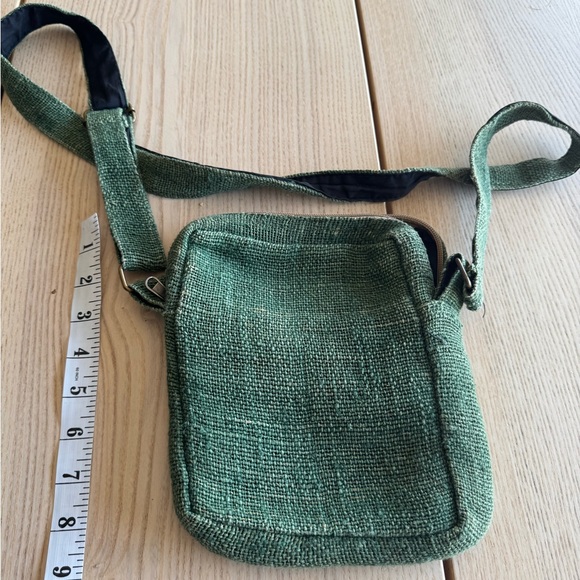 Ark imports Green hemp Crossbody Bag for Men - Picture 2 of 3